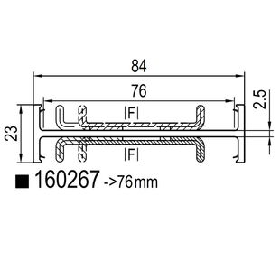 Aluplast 160267 - H - Federkopplung - optional - Stahl
