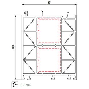 Aluplast 180204 - Rahmenverbreiterung - 100mm