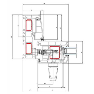 Aluplast Smart-Slide Schiebeflügel mit Griff - Horizontal