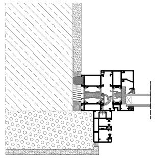 Aufsatzrollladen SKT MKT Einbaubeispiel 4 mit Insektenschutz Führungsschiene schmal
