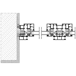 Vorbaurollladen SK Einbaubeispiel 2 Führungsschiene zweiseititg auf Fensterrahmen