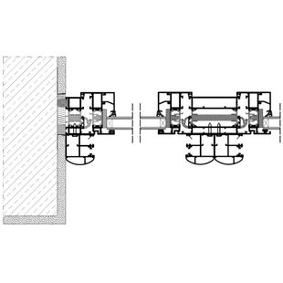 Vorbaurollladen SKP MKT Einbaubeispiel 2 Führungsschiene zweiseitig