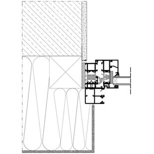 Vorbaurollladen SP-E MKT Einbaubeispiel 2 Führungsschiene