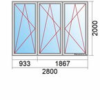 Balkontür Maß 2800x2000mm