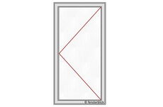 1-flüglige Tür technische Zeichnung