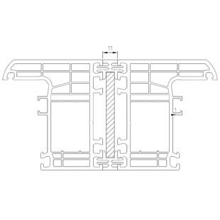 Drutex Iglo Energy Fenster mit Kopplung 50124 mit Stahl