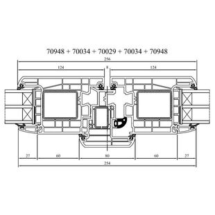 Drutex Iglo Energy Haustür mit Stulp nach außen öffnend 70948 70034 70029