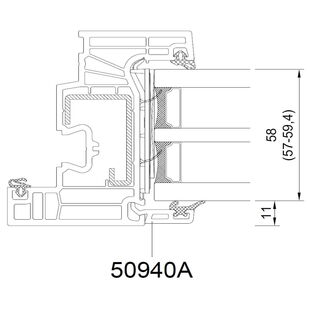 Drutex Iglo Edge - 50940A - Flügel Glasstärke 58mm