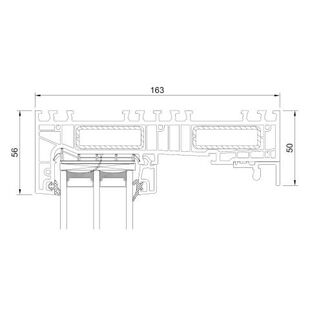 Drutex Iglo Edge Slide oben fest