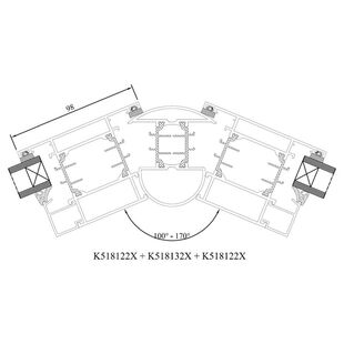 Drutex MB 70 Eckverbinder Variabel innen Detailansicht