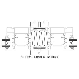 Drutex MB 70 Kopplungsdehnungsprofil Detailansicht