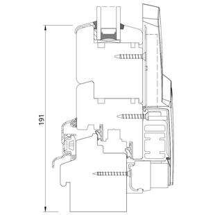 Drutex Softline 68 PSK-Tür Schiebeflügel unten