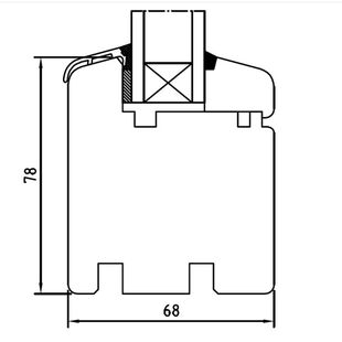 Drutex Softline 68 Festverglasung mit Falz für Federprofile