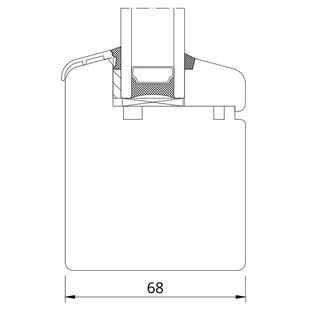 Drutex Softline 68 Festverglasung ohne Falz