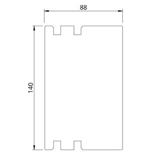 Drutex Softline 88 Rahmenverbreiterung 140mm PR 88140 (PR140)