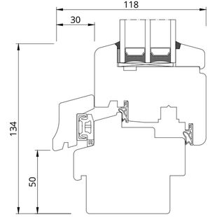 Drutex Softline 88 Fenster mit Wetterschenkel Donau