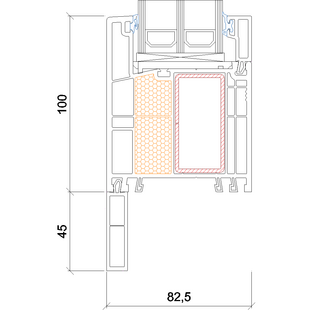3217 - Anschlussprofil 45mm