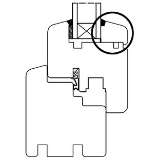 Holz Glasleiste Softline-68 für 2-fach Verglasung