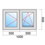 Venstermaat 1000x600mm