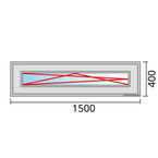 Venstermaat 1500x400mm