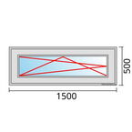 Venstermaat 1500x500mm