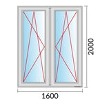 Venstermaat 1600x2000mm