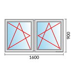 Venstermaat 1600x900mm