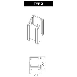 Raffstore Führungsschiene Typ 2