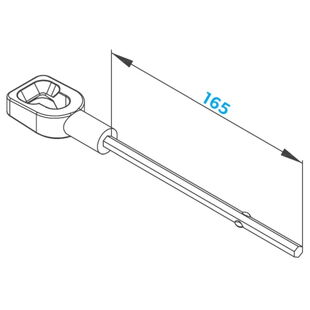 Rolltor Öse für Nothandkurbel
