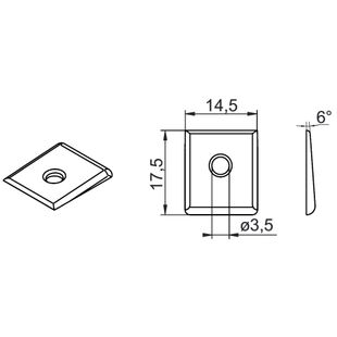 Aufsatzrollladen Führungsschiene NRD-110 mit Keil Monoblock