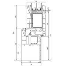 Salamander BlueEvolution 82 renovatiekozijn voor naar binnen openslaande terrasdeuren