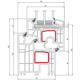 Salamander bluEvolution 92 Fenster Classic-Line 138mm - 170 430 - 171 020