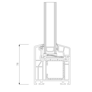 Schüco CT-70 AS Festverglasung - 78mm 8864