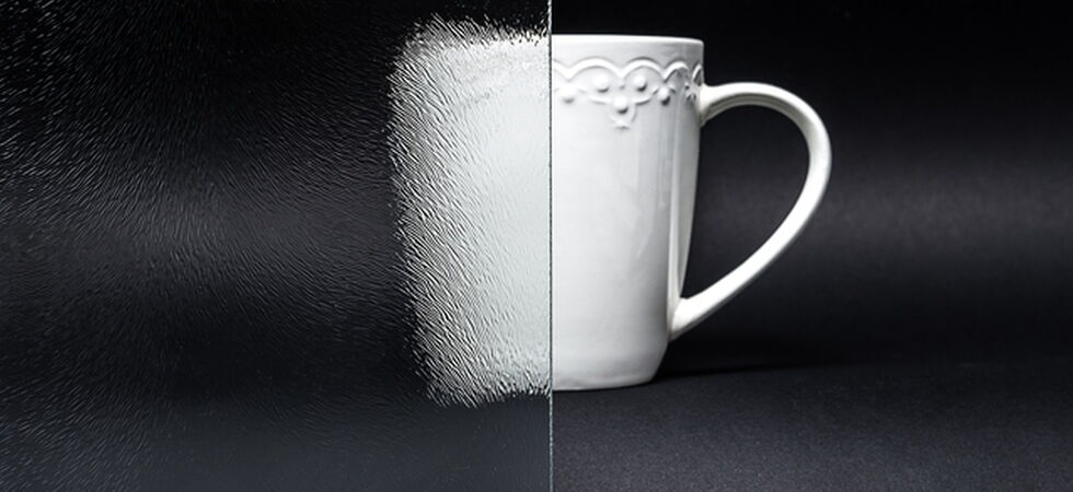 Ornamentglas Chinchilla Weiß in 4mm