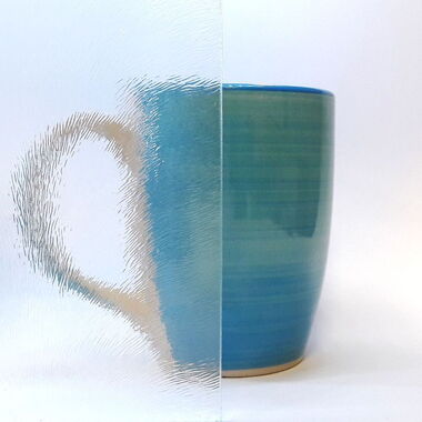 Ornamentglas Chinchilla Weiß