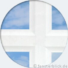 Innenliegende Sprossen 45mm in Weiß