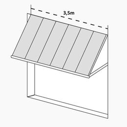 Fallarmmarkise 3,5m breit