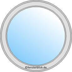 Technische tekening van een patrijspoortvenster