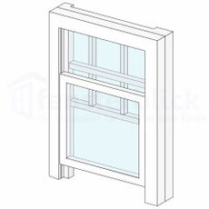 Wit doorgeefluik met roeden