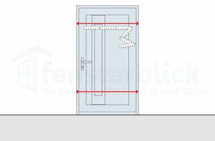 Haustür Aufmaß