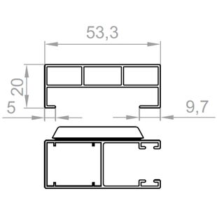 Vorbaurollladen Führungsschiene Abstandsleiste Abdeckung Detail