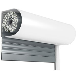 Voorzetrolluik POL rondkast geëxtrudeerd in wit