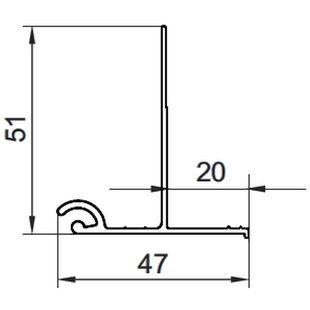 Vorbaurollladen Putzleiste LT 20