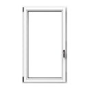 Holzfenster in Weiß Lasur