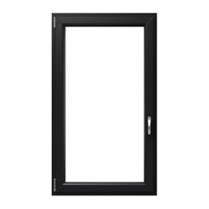 Hout-aluminium kozijn van grenen open