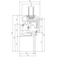 Aluplast Ideal 5000 raam als renovatiekozijn met vleugel in Round-Line
