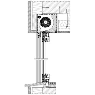 Aufsatzrollladen SKT MKT Einbaubeispiel 6 mit Insektenschutz und Dämmung