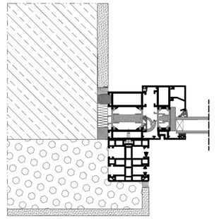 Vorbaurollladen SKB RI Einbaubeispiel 4 mit Insektenschutz Führungsschiene