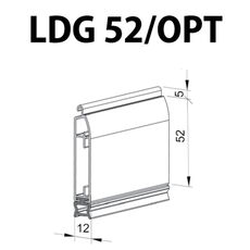 Rollladen Endleiste LDG 52 Opt Alu