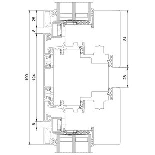 Drutex Duoline 78 Fenster Oberlicht Dreh-Kipp + Dreh-Kipp